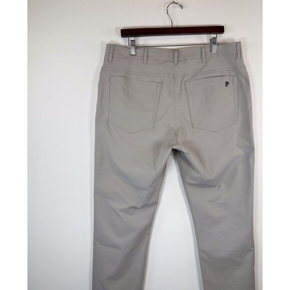 Public Rec Mens Pants Gray Chino 5 Pocket Straight Performance Classic 36x24 - Picture 7 of 11